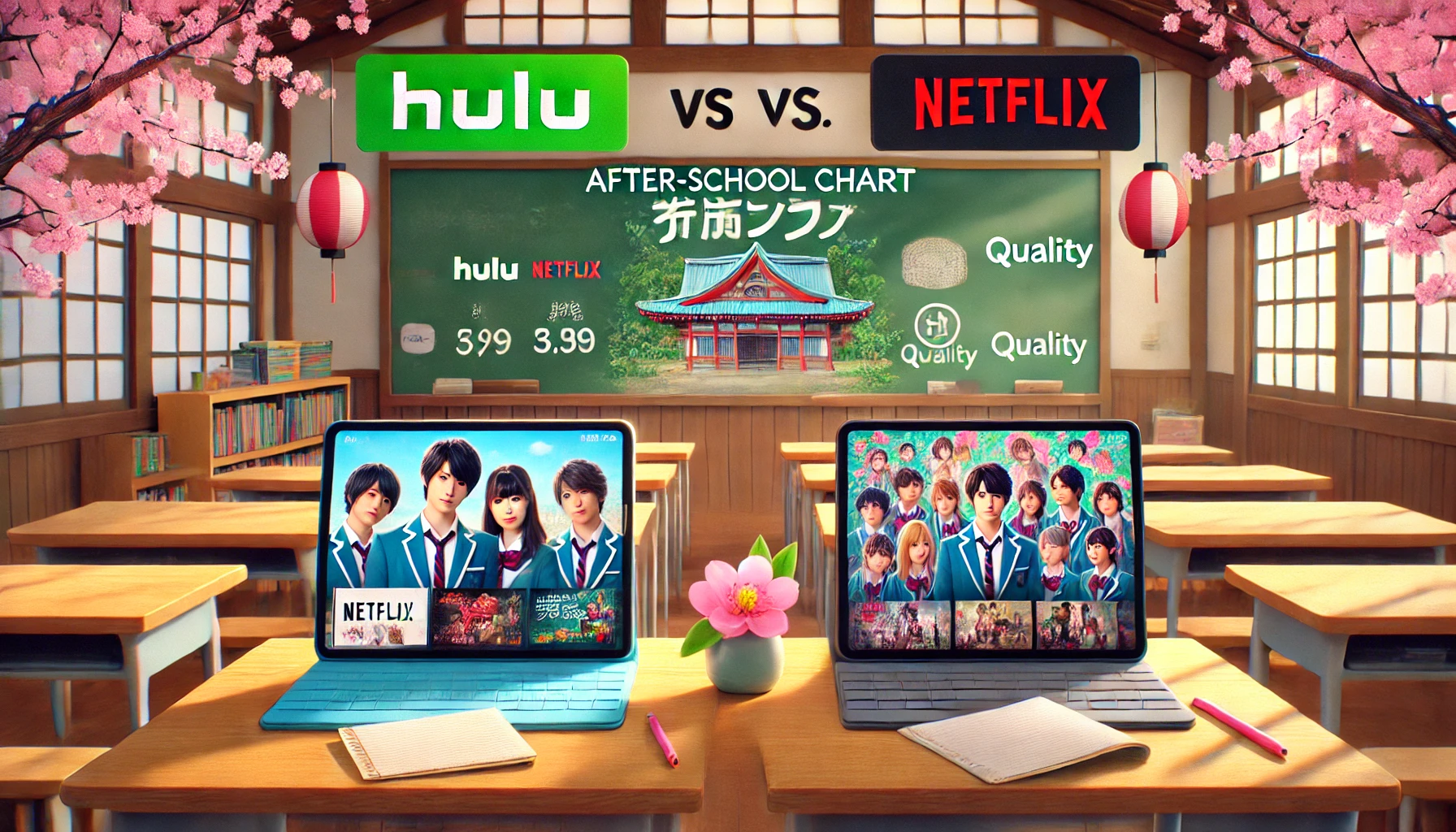 『放課後カルテ』HuluとNetflixを徹底比較！お得に見るならどっち？